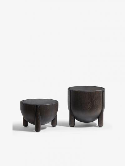  Collection Particuli re LUCA ERBA SMALL HAN CONTAINER IN STAINED OAK