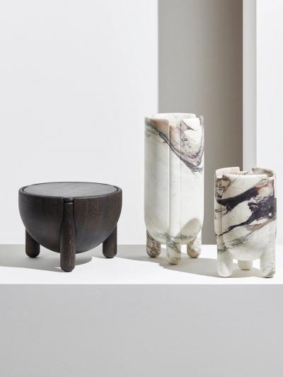  Collection Particuli re LUCA ERBA SMALL HAN CONTAINER IN STAINED OAK