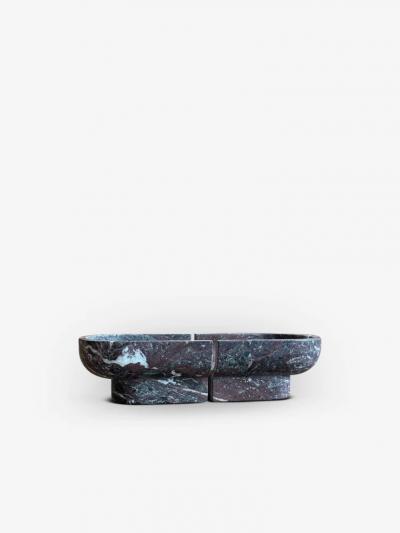  Collection Particuli re NOTCH BOWL IN ROSSO LEVANTO MARBLE