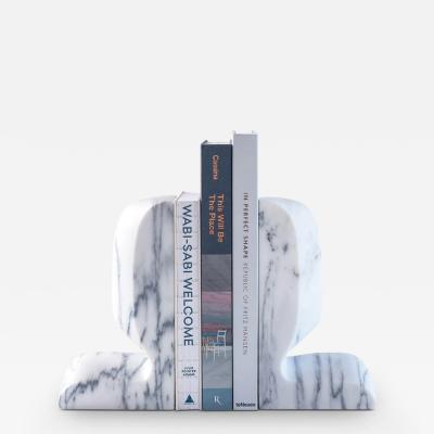  Collection Particuli re SLO BOOKENDS IN WHITE ACQUATICO MARBLE