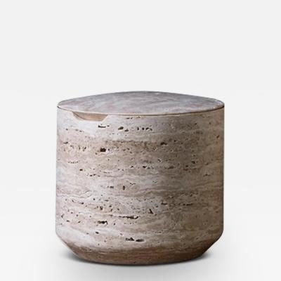 Collection Particuli re SMALL CAIRN CONTAINER IN ROMAN TRAVERTINE