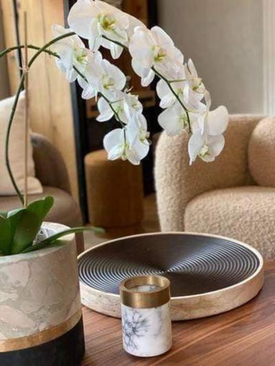  Collection Particuli re WHITE CARRARA MARBLE SPINNER FRUITBOWL IN