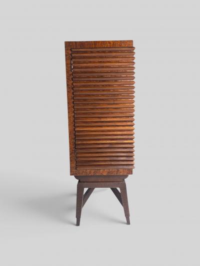  Colli Torino Italian Art Deco Sideboard or Bar Cabinet with Inlayed Doors by Colli 1940s