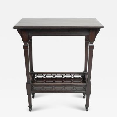  Collinson Lock Collinson Lock attributed A Small Aesthetic Movement Mahogany Side Table