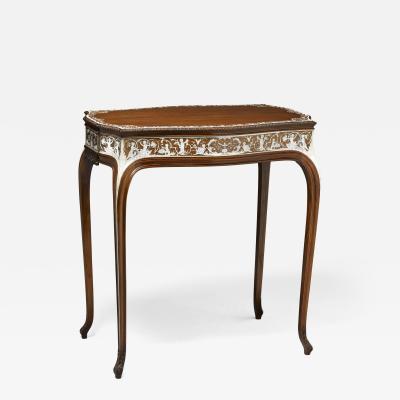  Collinson and Lock Finest Museum Standard Rosewood and Ivory Inlaid Occassional Center Table