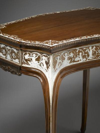  Collinson and Lock Lock Rosewood Ivory Centre Table of Supreme Quality and Design