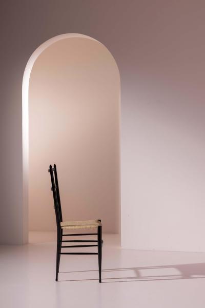  Colombo Sanguineti Set of 8 Chiavari Dining Chairs by Colombo Sanguineti Italy 1950s