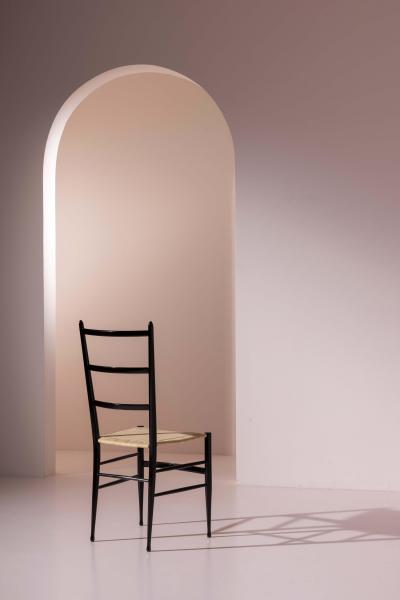  Colombo Sanguineti Set of 8 Chiavari Dining Chairs by Colombo Sanguineti Italy 1950s