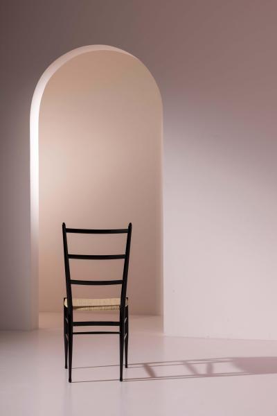  Colombo Sanguineti Set of 8 Chiavari Dining Chairs by Colombo Sanguineti Italy 1950s