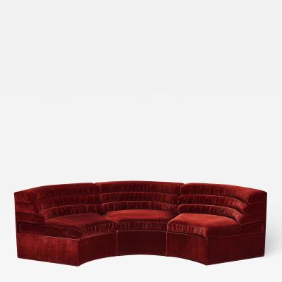  Comfort Design Adrian Pearsall Tufted Sectional Sofa 1970 s