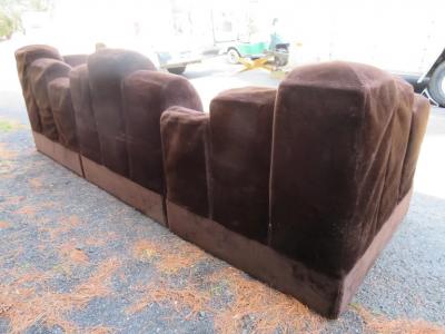 Comfort Designs Inc Stunning 4 Piece Skyscraper Sectional Sofa Hans Hopfer Style Midcentury