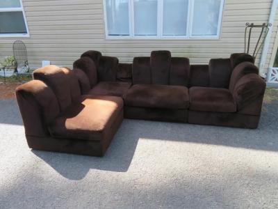  Comfort Designs Inc Stunning 4 Piece Skyscraper Sectional Sofa Hans Hopfer Style Midcentury