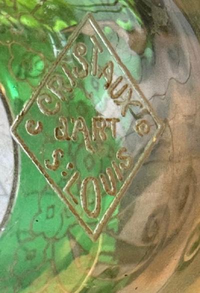  Compagnie des Cristalleries de Saint Louis St Louis Crystal Saint Louis Rare St Louis Art Deco Vase French 1925