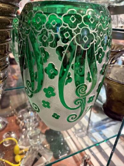  Compagnie des Cristalleries de Saint Louis St Louis Crystal Saint Louis Rare St Louis Art Deco Vase French 1925