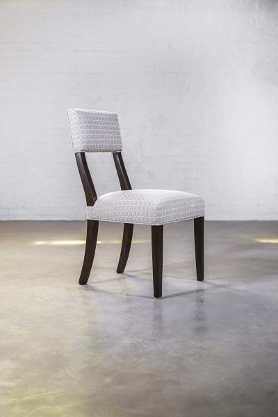  Constantini High Back Dining Chair in Argentine Rosewood and Fabric from Costantini Luca