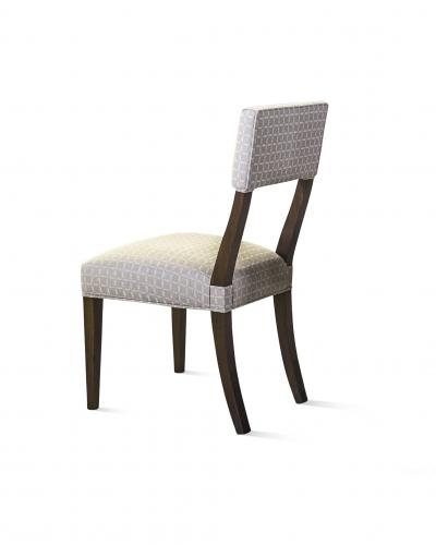  Constantini High Back Dining Chair in Argentine Rosewood and Fabric from Costantini Luca