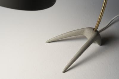  Cosack Leuchten Crowfoot Cast Iron and Brass Desk Lamp by Karl Heinz Kinsky