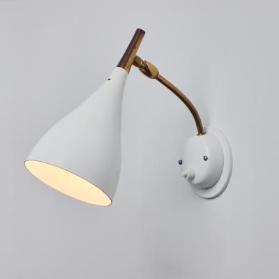  Cosack Leuchten Pair of 1960s Cosack Leuchten Brass White Metal Wall Lights