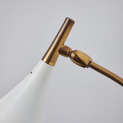  Cosack Leuchten Pair of 1960s Cosack Leuchten Brass White Metal Wall Lights