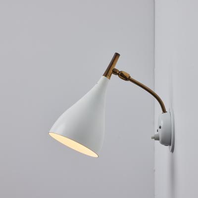  Cosack Leuchten Pair of 1960s Cosack Leuchten Brass White Metal Wall Lights