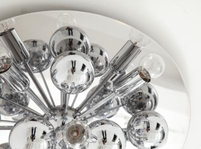  Cosack Leuchten Pair of 1970s Chrome Sputnik Lights