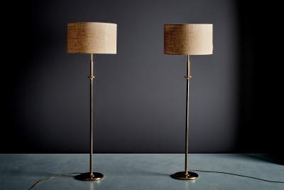  Cosack Leuchten Pair of Brass Floor Lamps made by Cosack Leuchten
