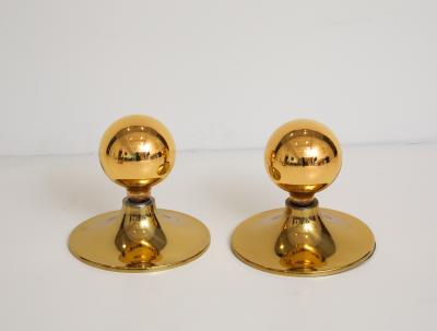  Cosack Leuchten Pair of Large 1960s Gold Wall Sconces Ceiling Lights by Cosack