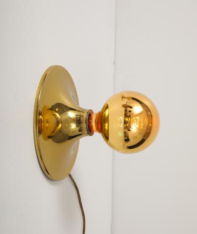  Cosack Leuchten Pair of Large 1960s Gold Wall Sconces Ceiling Lights by Cosack