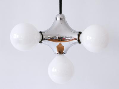  Cosack Leuchten Rare Mid Century Modern Atomic Pendant Lamp by Gebr der Cosack Germany 1970s