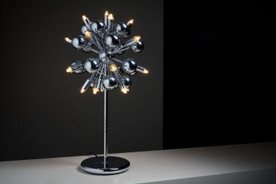  Cosack Leuchten Space Age Chrome Table Lamp Sputnic Atomic Style 1960s