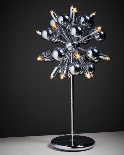  Cosack Leuchten Space Age Chrome Table Lamp Sputnic Atomic Style 1960s