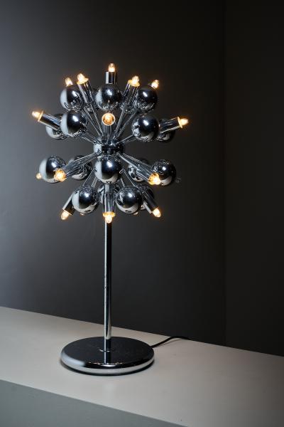  Cosack Leuchten Space Age Chrome Table Lamp Sputnic Atomic Style 1960s