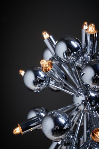  Cosack Leuchten Space Age Chrome Table Lamp Sputnic Atomic Style 1960s