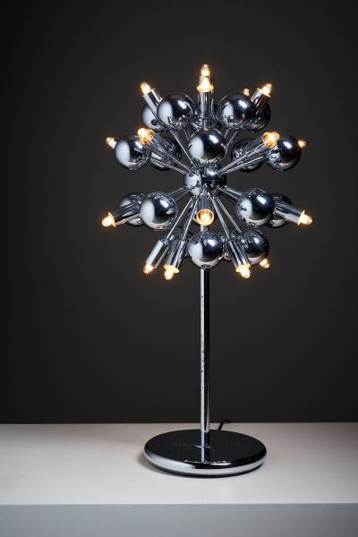  Cosack Leuchten Space Age Chrome Table Lamp Sputnic Atomic Style 1960s