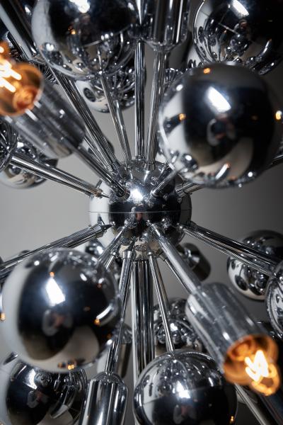  Cosack Leuchten Space Age Chrome Table Lamp Sputnic Atomic Style 1960s