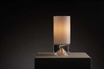  Cosack Leuchten Space Age Plexiglass Table Lamp with Internal Conical Diffuser 1970s