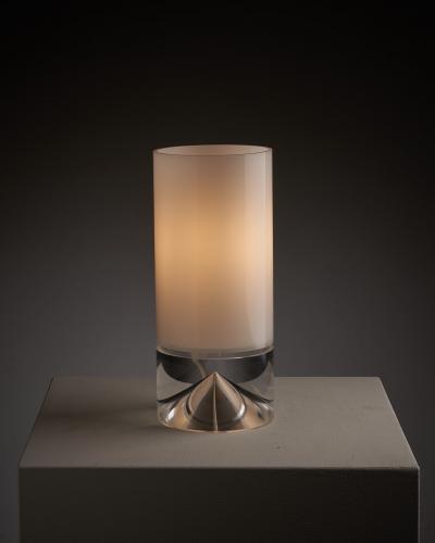  Cosack Leuchten Space Age Plexiglass Table Lamp with Internal Conical Diffuser 1970s