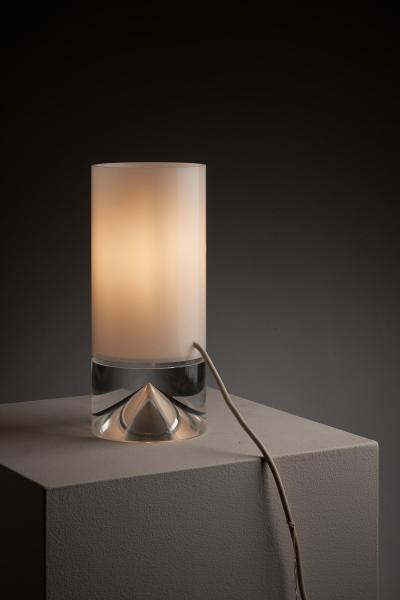  Cosack Leuchten Space Age Plexiglass Table Lamp with Internal Conical Diffuser 1970s