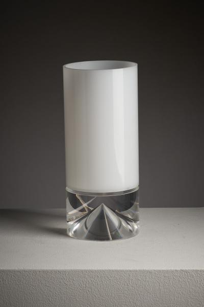  Cosack Leuchten Space Age Plexiglass Table Lamp with Internal Conical Diffuser 1970s