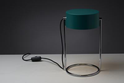  Cosack Leuchten Table Lamp with Adjustable Petrol Green Shade