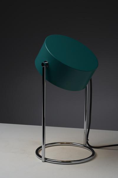  Cosack Leuchten Table Lamp with Adjustable Petrol Green Shade