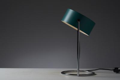  Cosack Leuchten Table Lamp with Adjustable Petrol Green Shade