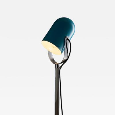  Cosack Leuchten Turquoise Metal and Plexiglass Floor Lamp 1970s