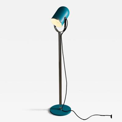  Cosack Leuchten Turquoise Metal and Plexiglass Floor Lamp 1970s