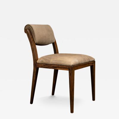  Costantini Design Art Deco Style Dining Chair in Pavoni Leather by Costantini Gianni In Stock