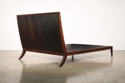  Costantini Design Belgrano Sheepskin and Exotic Wood Contemporary Designer Bed from Costantini