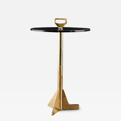  Costantini Design Bellance Occasional Cigarette Table in Cast Bronze and Glass by Costantini