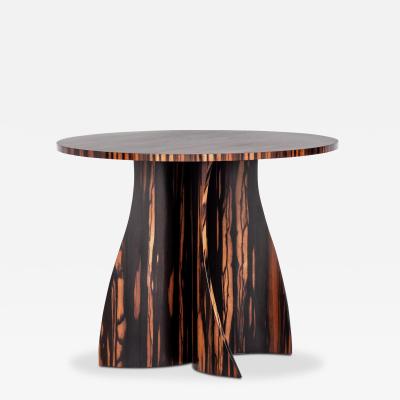  Costantini Design Bent Wood Macassar Ebony Round Table by Costantini Andino 20 Dia In Stock 