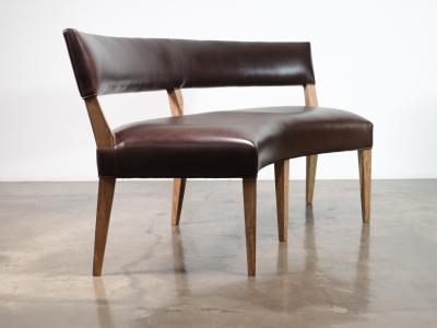  Costantini Design Bruno Custom COL Booth Seating in Argentine Rosewood by Costantini In Stock 