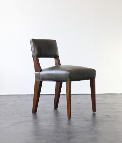  Costantini Design Bruno Low Dining Side Chair in Argentine Rosewood and Leather from Costantini